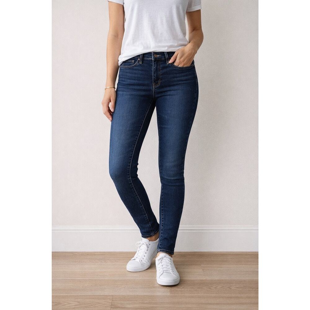 Levis 311 Shaping Skinny Jeans Women 29 Blue Dark Wash Stretch Denim Mid Rise